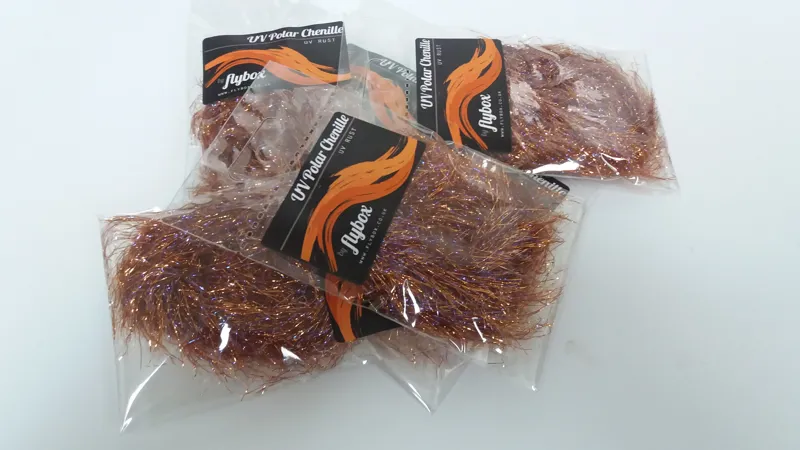 Flybox UV Polar Chenille in UV Rust